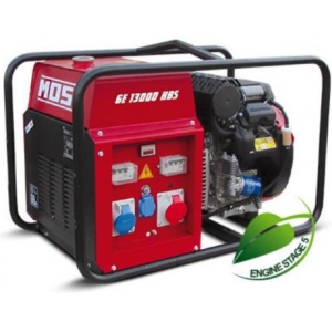 GE 13000 HBS - AVR Generator de curent trifazat Mosa putere 10,4 kVA , pornire electrica, AVR , rezervor 18 L , cod GE 13000 HBS - AVR