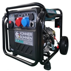 KS 8100iE 1/3 ATSR Generator de curent trifazat tip inverter Konner & Sohnen , putere maxima 8,5 kVA , alternator cu bobinaj din cupru