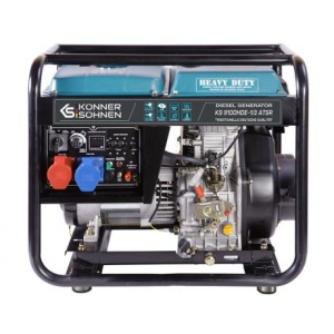 KS 9100HDE-1/3 ATSR Generator de curent trifazat Konner & Sohnen , diesel , pornire electrica , putere max 7,5 kVA , AVR , 18 Cp