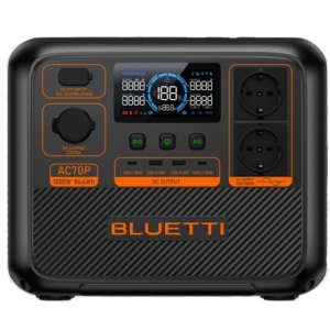 AC 70 P Statie de incarcare portabila Bluetti , 1000 W , 864 Wh , baterie tip LiFePO? , BMS integrat (Battery Management System)