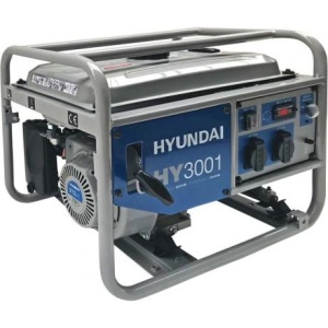 HY3001 Hyundai Generator de curent monofazat , putere maxima 3.1 kVA , tensiune 230 V , rezervor 15 l , alternator cu AVR
