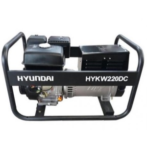 HYKW220DC Hyundai Generator de curent monofazat cu sudura , putere maxima 5.5 kVA,cod HYKW220DC