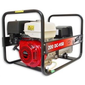 WAGT 220 DC HSB SE Generator sudura industrial 200 A DC,trifazat 6.5 kVA,alternator Meccalte/Nsm Italia cu perii de sudare
