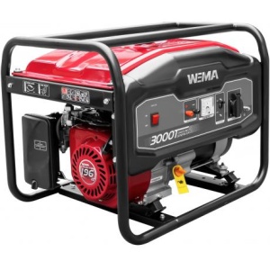 WM 3000 Generator de curent Weima ,putere 3 kVA, monofazat , pornire la sfoara ,rezervor de 18 L ,protectie la supasarcina