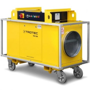 TEH 300 incalzitor electric industrial Trotec , putere 80 kW , flux de aer 6000 m?/h , alimentare 400 V, diametru evacuare aer 45 cm