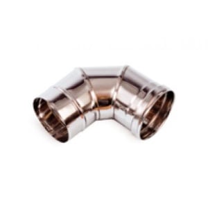 Cot inox evacuare fum Biemmedue , 120 mm , cod 02AC421