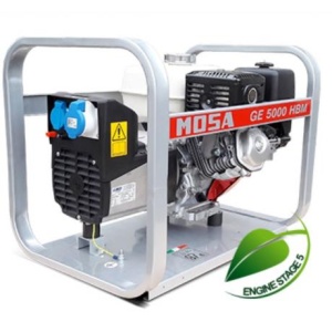 GE 5000 HBM Generator de curent monofazat Mosa cu motor Honda , putere max 4,4 kVA , AVR , pornire la sfoara , cod GE5000HBM