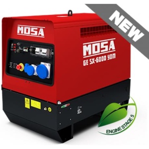 GE SX-6000 YDM Generator de curent monofazat Mosa , putere maxima 5,7 kVA , AVR inclus , diesel ,motor Yanmar 8,8 Cp,cod CC0P60U2