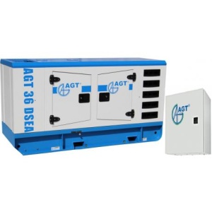 Generator curent pornire automata AGT 36 DSEA cu ATS 42S/24 , putere max 36 kVA , diesel , cu bujii incandescente si preincalzire lichid