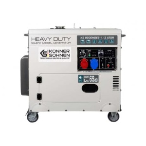 Generator de curent trifazat KS 9200HDES-1/3 ATSR , diesel , putere max 7,5 kVA , AVR , putere motor 18 Cp , rezervor 20 L