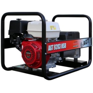 AGT 8203 HSB SE Generator electric trifazat cu motor Honda de 13 Cp , Putere maxima 7 kVA , demaror cu sfoara