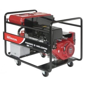 HW 220 Generator sudura industrial 200 A DC , trifazat 6.5 kVA , motor Honda