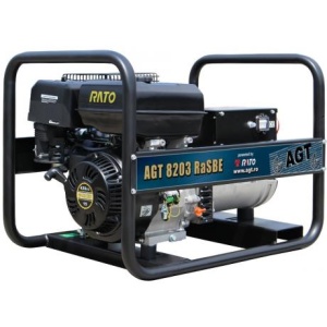 AGT 8203 RaSBE Generator de curent trifazat Agt cu motor Rato , pornire electrica , putere max 7 kVA (380 V) / 4 kVA (230 V)