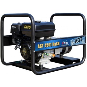 Generator de curent AGT 4501 RaSB SE monofazat cu motor Rato , putere max 4,2 kVA , alternator fara perii, rezervor 5,4 L