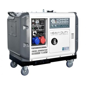 Generator de curent KS 9300DES-1/3 ATSR,putere max 7,5 kVA , pornire electrica , AVR , diesel , sistem VTS , rezervor 15 L