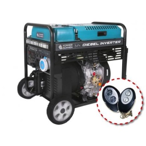 KS 9500iDE ATSR Generator de curent tip inverter , Konner & Shonen , diesel ,putere max 10 kVA , telecomanda , functie de preinclzire