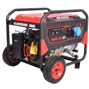 GE 6900 Generator de curent monofazat Mosa, putere maxima 6,5 kVA ,alternator tip sincron fara perii, AVR ,pornire la sfoara,13 Cp