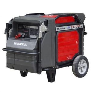 Generator Honda EU 70 IS GWT, putere 7000 W ,tehnologie inverter ,230V ,insonorizat,rezervor 19 l,alternator multipolar INVERTER, 13 CP