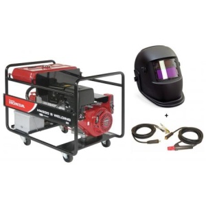 Pachet generator de sudura Honda HW 220 + Kit sudura 3 m + masca sudura cu cristale lichide