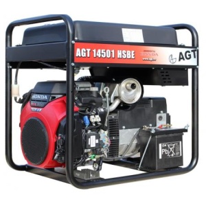 AGT 14501 HSBE R45 Generator de curent monofazat , putere maxima 13,5 kVA , pornire electrica , AVR digital , alternator NSM Italy