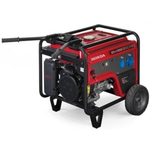 EM 5500 CXS2 Generator de curent monofazat Honda,5500 W,rezervor combustibil 23,5 L,pornire la sfoara/electrica ,putere motor 11,7 Cp