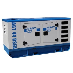 AGT 44 DSEA Generator curent trifazat , putere maxima 44 kVA , motor diesel 4 cilindri , cu bujii incandescente si preincalzire lichid
