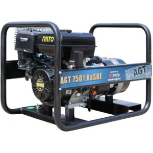 AGT 7501 RaSBE Generator de curent monofazat Agt cu motor Rato , putere max 6,4 kVA, pornire electrica , benzina , protectie termica