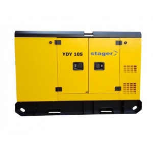 YDY10S Stager Generator de curent insonorizat 10 kVA,silent 1500rpm,diesel,monofazat,3 cilindri in linie,racire cu apa,injectie directa
