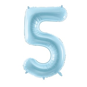 Balon Cifra 5 Albastru