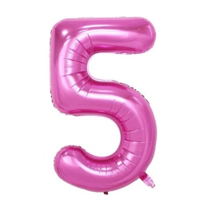 Balon Cifra 5 Roz