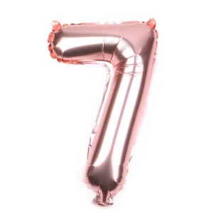Balon Cifra 7 Rose Gold 100 cm