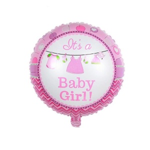 Balon Folie It's Baby Girl 45 cm - Img 2