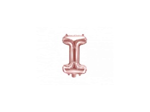 Balon Folie Litera I Rose Gold 40 cm
