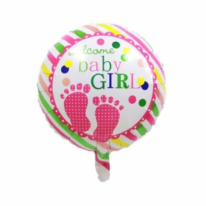 Balon Folie Welcome Baby Girl 45 cm