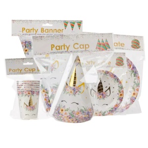 Decor Complet Petrecere Tematica Unicorn 91 Piese