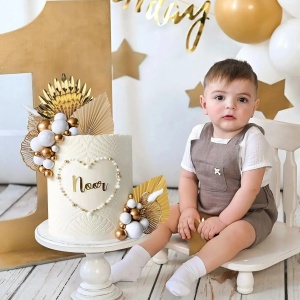 Decoratiune Tort Aniversare Royal Gold TOP121 - Img 5