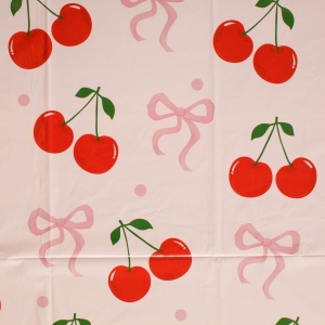 Față de Masă Petrecere Albă cu Cireșe – 180 x 120 cm - imagine 3