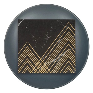 Set 12 Servetele Negru Gold Marble Elegante - Img 2