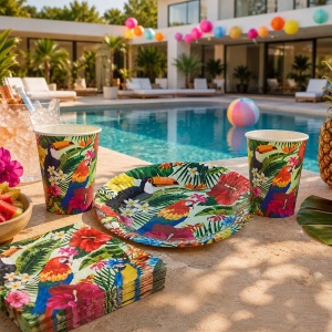 Set 20 Șervețele Petrecere Tropicală Aloha Summer – 33 x 33 cm - imagine 2