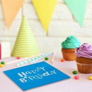 Set 25 Servetele Multicolore Happy Birthday - Img 2