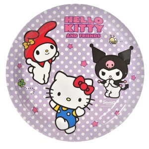 Set 6 Farfurii Aniversare Petrecere Hello Kitty 23 cm FRF95