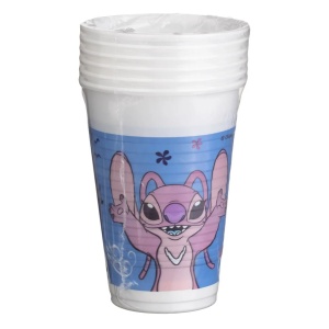 Set 6 Pahare Petrecere Stitch Din Plastic 200 ml PHR45 - Img 2