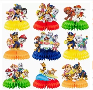 Set 9 Decoratiuni Masa Patrula Catelusilor Tip Fagure cu Personaje TOP194