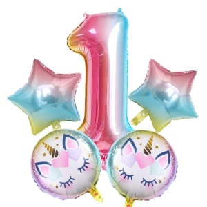 SET ANIVERSAR BALOANE UNICORN 1 AN