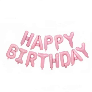 Set Litere Roz Candy Happy Birthday