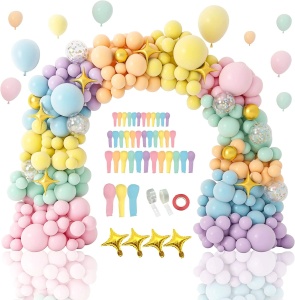 Arcada Baloane Culori Macaron Pentru Petreceri 145 Piese