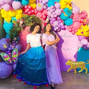 Arcada Baloane Multicolore Cu Fluturasi Si Leopard 127 Piese - Img 2