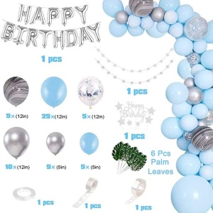 Arcada Baloane Zi de Nastere Happy Birthday + Topper - Img 4