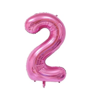 Balon Cifra 2 Roz