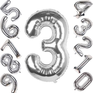 Balon Cifra 3 Silver